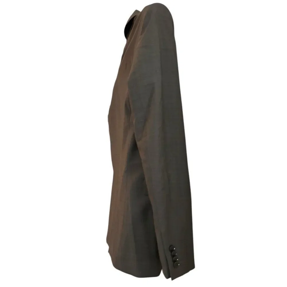 Express 36 R Slim Dark Gray Suit Coat Jacket Blazer Stretch Wrinkle Resistant